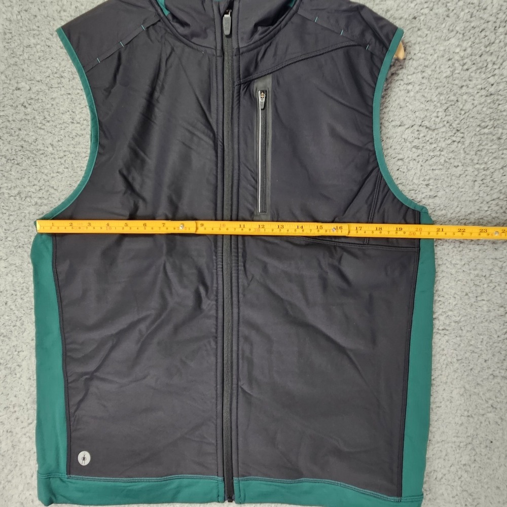 SmartWool Smartloft Wind Vest Men's Merino Wool Blend Vest Evergreen L - Picture 13 of 16